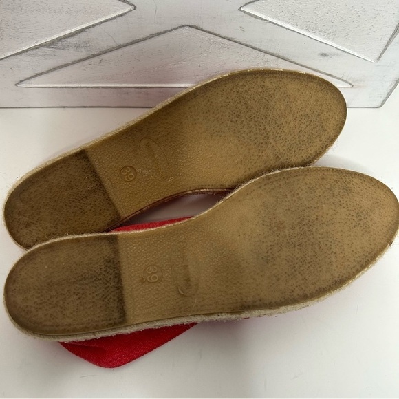 Vivi G. Shoes Red Canvas Espadrille Flats - Picture 14 of 14